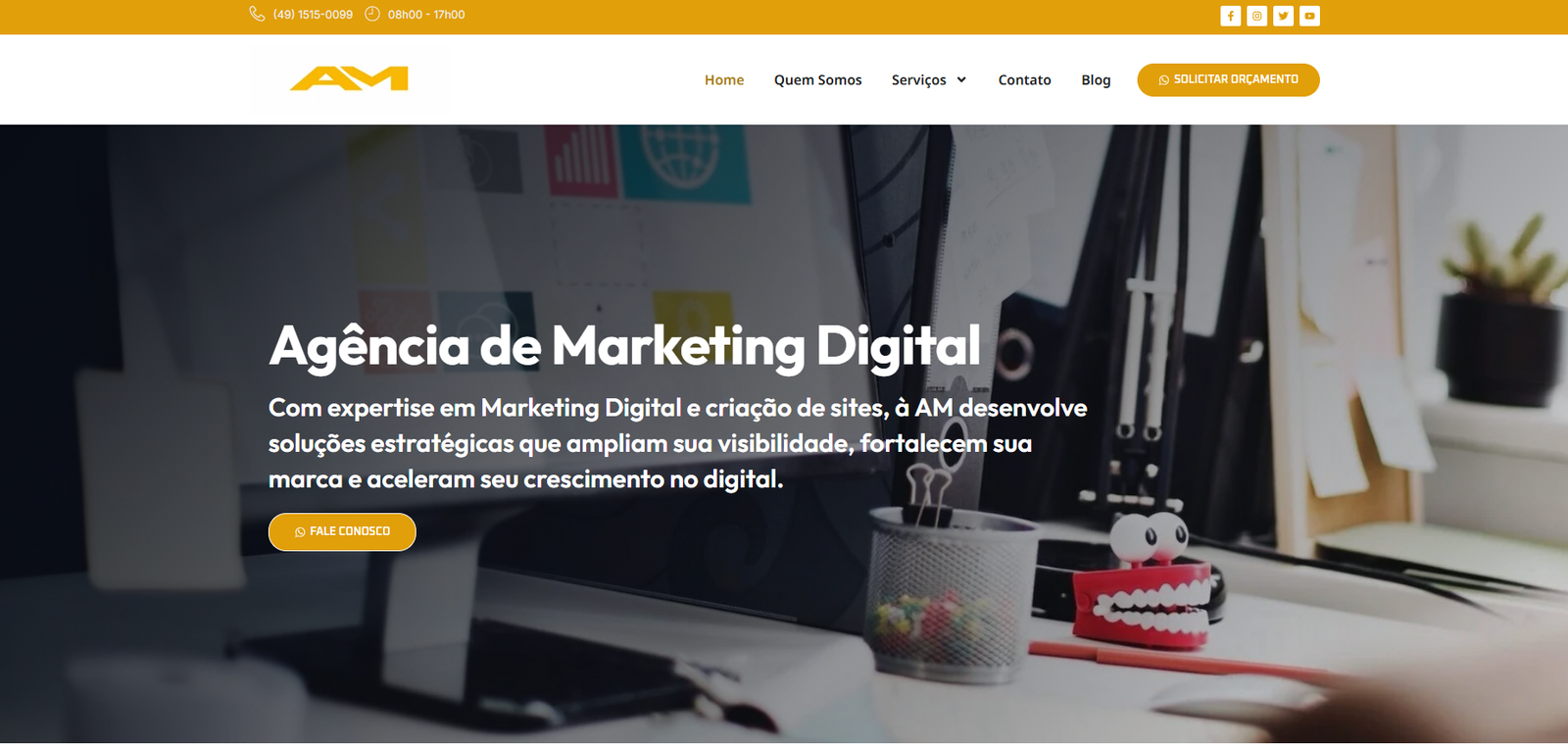 Zynora é um estúdio digital especializado na criação de sites profissionais para empresas que valorizam credibilidade, clareza e organização.